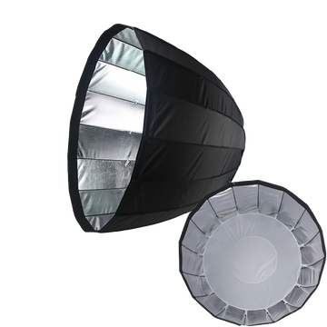 28"/70CM Deep Para Easy Setup Softbox with Grids For Alienbees White Lighting Einstein